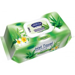 Fresh Air vlhčené ubrousky 120ks klip aloe vera