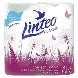Toaletní papír Linteo classic 4 ks 2vrst. zelený
