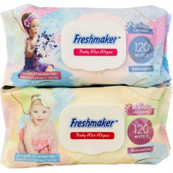 FM dětské vlhčené ubrousky Lavender 120 ks