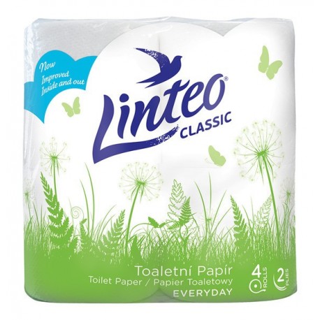 Toaletní papír Linteo classic 4 ks 2vrst. bílý
