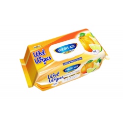 Fresh Air vlhčené ubrousky 120ks klip citrus