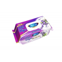 Fresh Air vlhčené ubrousky 120ks klip lavender