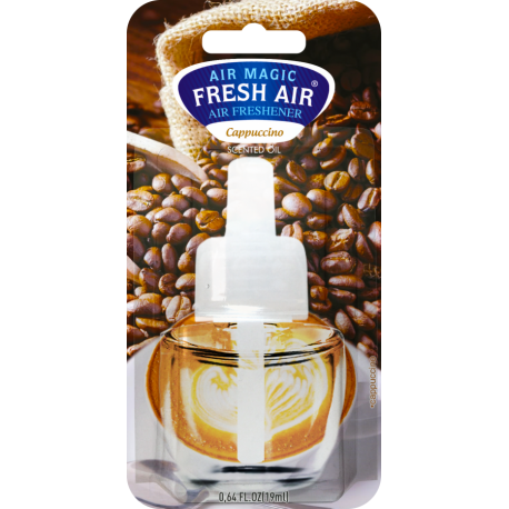 Fresh Air náhradní náplň elektrického osvěžovače 19 ml Cappuccino