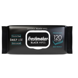 FM vlhčené ubrousky 120 ks - černé