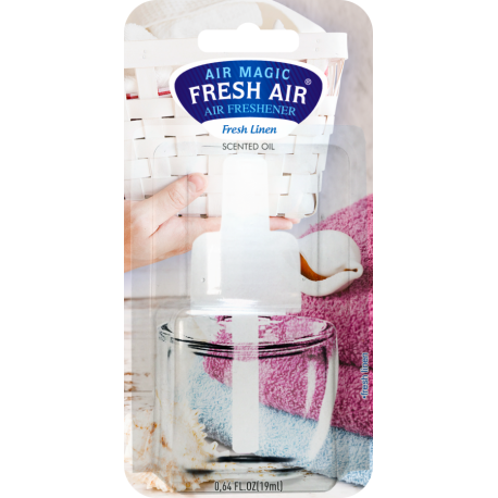 Fresh Air náhradní náplň elektrického osvěžovače 19 ml Fresh Linen