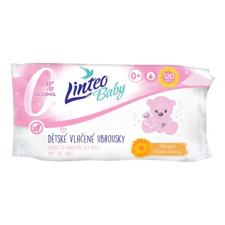 Vlhčené ubr. Linteo BABY SOFT and CREAM 120ks