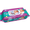 LARA vlhčené ubrousky 72 ks baby Purple (fialová)