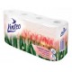 TP Linteo satin bílý 8 rolí 3 vrstvy 15m Tulipány