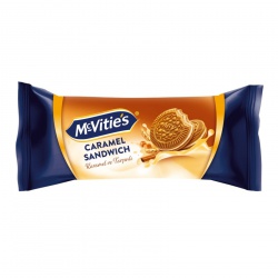 McVities Caramel Sandwich - sušenka karamel a skořice 88 g