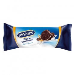 McVities Cream Sandwich - kakaová sušenka s mléčnou náplní 90 g