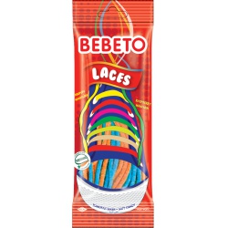 Bebeto Laces - malina & mandarinka 75g (8x12)