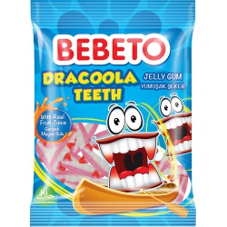 Bebeto želé bonbony Dracoola Teeth 80g (6x12)