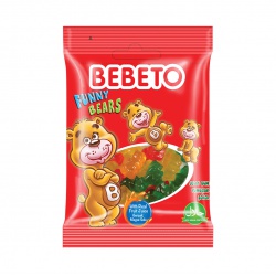 Bebeto želé bonbony Funny Bears 80g (12x6)