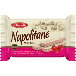 Napolitane oplatky s jahodovým krémem 75 g (4*32)