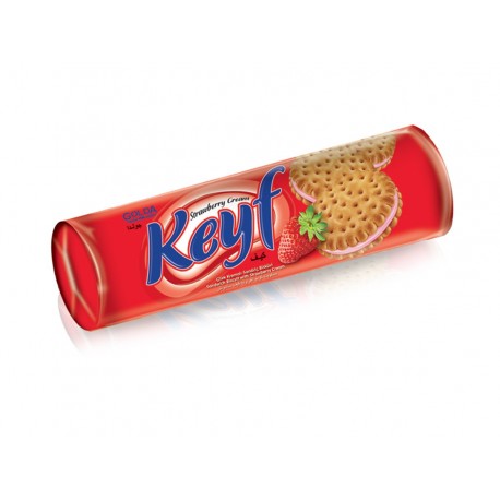 KEYF Strawberry Sandwich Biscuits 140g