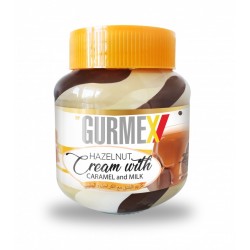 Gurmex Triple-Kakaový krém s lískovými ořechy (karamel & vanilka) 350g