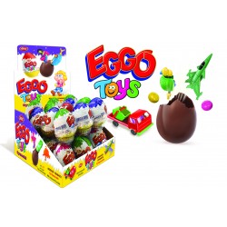 Eggo Toys čoko Egg 25g- Cokoladová vajíčka s hračkou