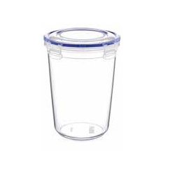 Kulatá, hluboká dóza s klipem 2425ml