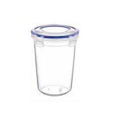 Kulatá, hluboká dóza s klipem 850ml