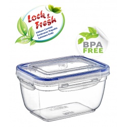 Obdélníková dóza s klipem 1000 ml