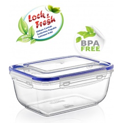 Obdélníková dóza s klipem 4000 ml